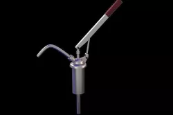 Hand oil pump for barrels 3D model