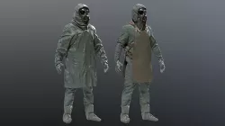 HAZMAT SUIT Chernobyl Liquidator 3D model