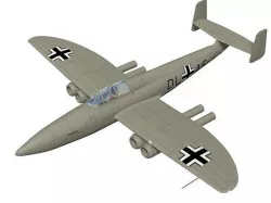 Heinkel He 280 V1 with Argus 3D model