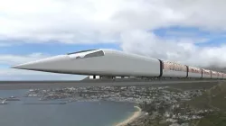 high speed train Low-poly 3D model