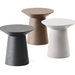 Holly Outdoor Concrete Side Table 3D model