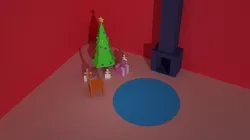 Home christmas Low-poly 3D model