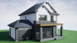 HQ Modern House Low-poly 3D model