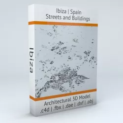 Ibiza Streets and Buildings 3D model