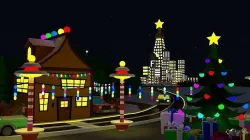 Ilustration of winter and new year Low-poly 3D model