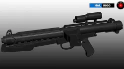 Imperial stormtrooper E-11 blaster 3D model