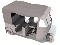 Indian Taxi Rickshaw 3D model