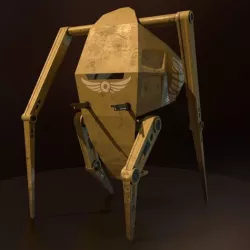 Individual Guarding Angel Low-poly 3D model