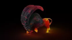 Infernal Ram Low-poly 3D model
