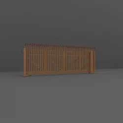 Iron Slide Gate 3D model