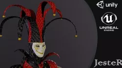 Jester Low-poly 3D model