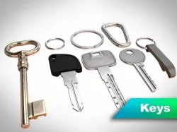 Keys with attachments 3D model
