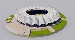 King Fahd International Stadium - Riyadh  Saudi Arabia 3D model