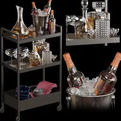 kitchen Rolling storage-1 3D model