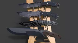 Knives pack 3D model
