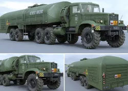 KRAZ-258B-TZ22 3D model