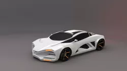 Lada Raven  Low-poly 3D model
