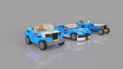 Lego cars pack 3 3D model