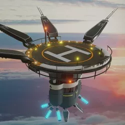 levitating platform 3D model