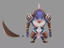 Lizard man 3D model