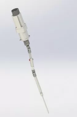 Long lock screw machine 3D model