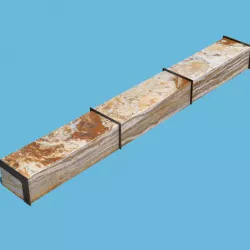 Long Marble Bench 3D model