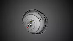 Low-Poly PBR Sphere Bot -- Game-Ready Low-poly 3D model