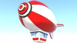 Low-poly zeppelin Low-poly 3D model