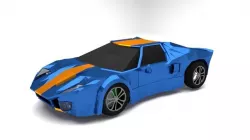 lowpoly race car Low-poly 3D model