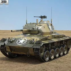  M24 Chaffee 3D model