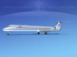 McDonnell Douglas MD83 ATA Airlines 3D model