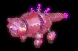 Mechanical cat game res model Low-poly 3D model