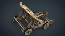 Medieval Catapult 3D model