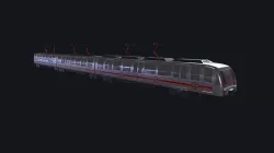 Metro Train Real world 3d Model Low-poly 3D model