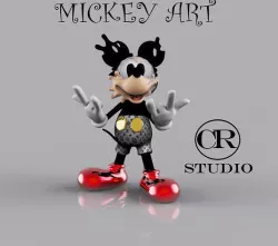 mickey art 3D model