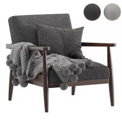 Mid Century Accent Modern Armchair 3D model