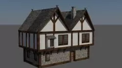mid evil house 3D model