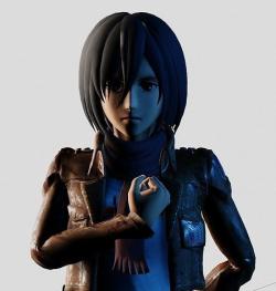 ArtStation - Mikasa Ackerman - Figure Sculpt