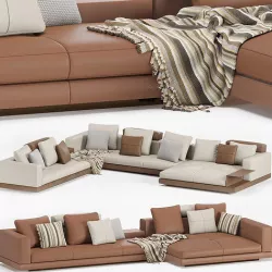 Minotti Modular Connery Sofa 3D model