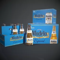 Modelo beer Low-poly 3D model