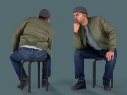 Modern Thinker 3D model