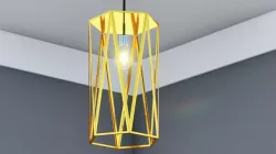 Modern Triangle Light Pendant 3D model