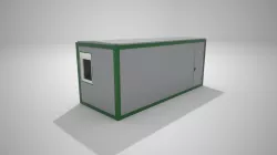 Modular sanitary module 15m2 3D model