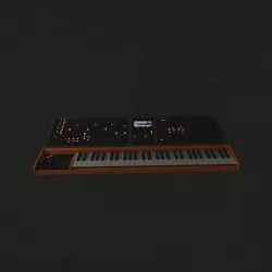MOOG ONE synth style 3D model