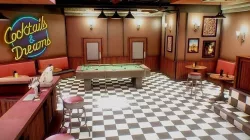 Night Bar Baked AR VR Ready Low-poly 3D model