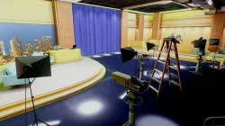 Night Show Set Scenario Baked AR VR Ready Low-poly 3D model