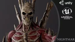 Nightmare  Gantz Low-poly 3D model