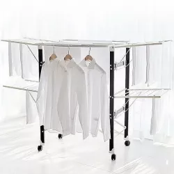 Nordic style sturdy laundry drying rack 3D model