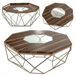 Octagonal table 3D model