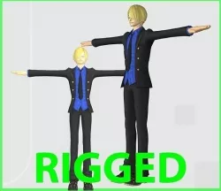  One Piece Pirate Warriors - Sanji Low-poly 3D model
